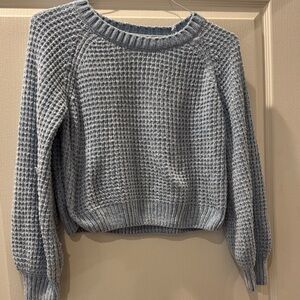 Altar'd State Light Blue Waffle Knit Sweater XS